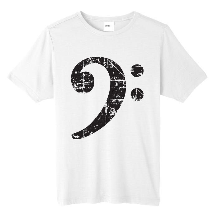 Bass Clef Vintage Black Bassist Bass Player Tall Fusion ChromaSoft Performance T-Shirt