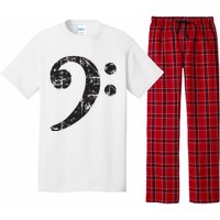 Bass Clef Vintage Black Bassist Bass Player Pajama Set