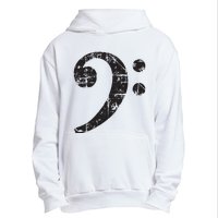 Bass Clef Vintage Black Bassist Bass Player Urban Pullover Hoodie