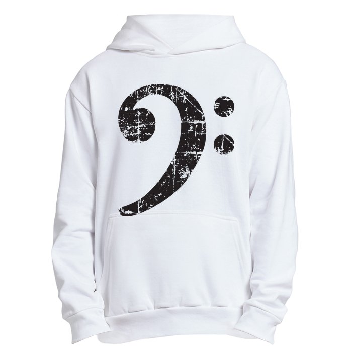 Bass Clef Vintage Black Bassist Bass Player Urban Pullover Hoodie