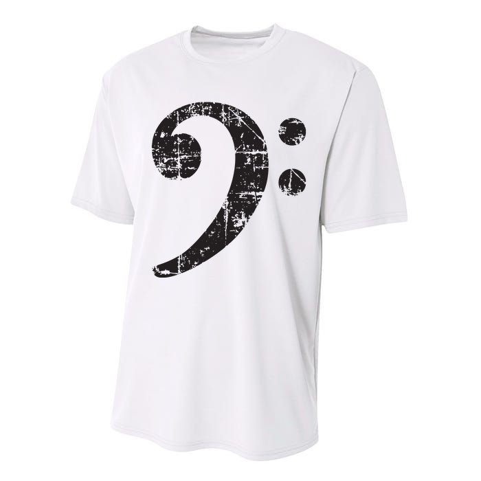 Bass Clef Vintage Black Bassist Bass Player Performance Sprint T-Shirt