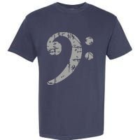 Bass Clef Vintage Gray Bass Players Garment-Dyed Heavyweight T-Shirt