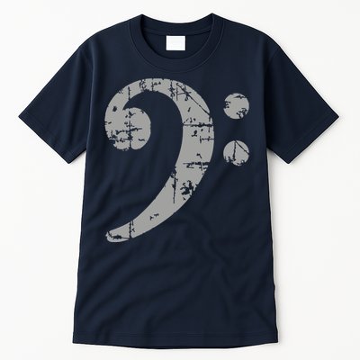 Bass Clef Vintage Gray Bass Players Tall T-Shirt