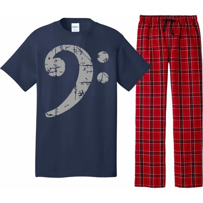 Bass Clef Vintage Gray Bass Players Pajama Set