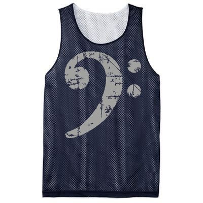 Bass Clef Vintage Gray Bass Players Mesh Reversible Basketball Jersey Tank