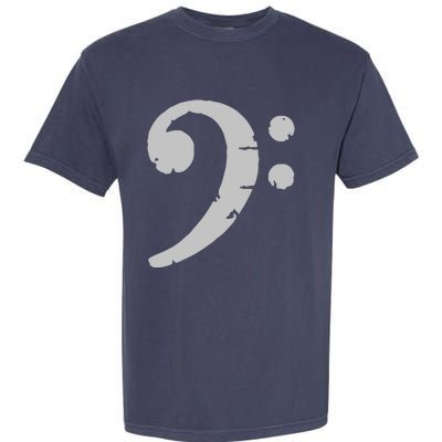 Bass Clef Vintage Gray Left Bassist Bass Player Garment-Dyed Heavyweight T-Shirt