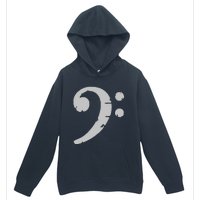 Bass Clef Vintage Gray Left Bassist Bass Player Urban Pullover Hoodie