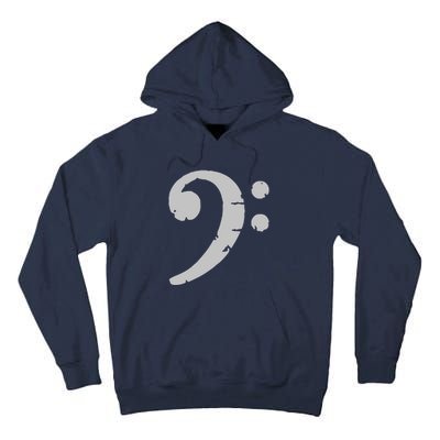 Bass Clef Vintage Gray Left Bassist Bass Player Tall Hoodie