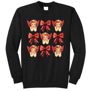 Bow Cupid Valentine Couples Love Arrow Gift Cute Valentine Sweatshirt