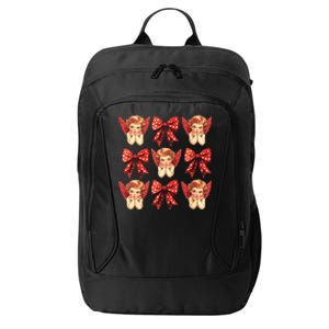 Bow Cupid Valentine Couples Love Arrow Gift Cute Valentine City Backpack