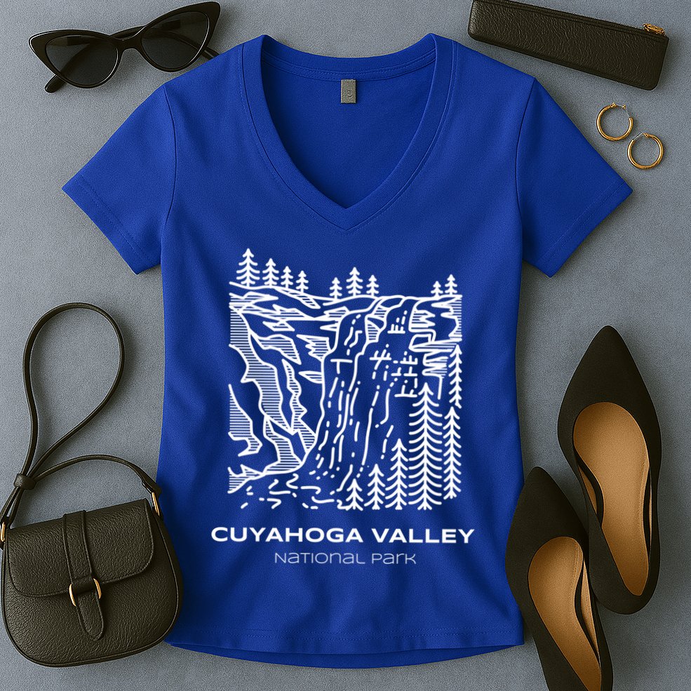 Best Cuyahoga Valley National Park Hike Gift Women's V-Neck T-Shirt