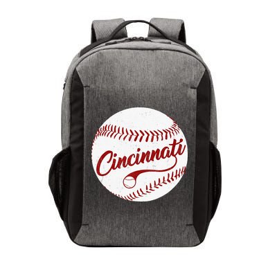 Baseball Cincinnati Vintage Ball Red Seam National Pastime Vector Backpack