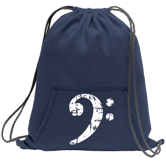 Bass Clef Vintage Bassist Bass Player Sweatshirt Cinch Pack Bag