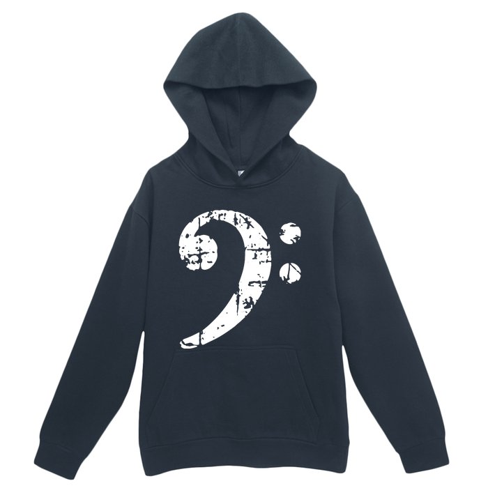 Bass Clef Vintage Bassist Bass Player Urban Pullover Hoodie