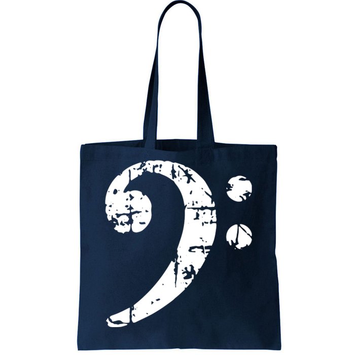 Bass Clef Vintage Bassist Bass Player Tote Bag