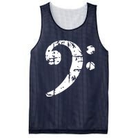 Bass Clef Vintage Bassist Bass Player Mesh Reversible Basketball Jersey Tank