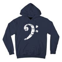 Bass Clef Vintage Bassist Bass Player Tall Hoodie