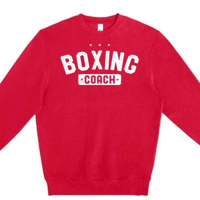 Boxing Coach Vintage Boxing Premium Crewneck Sweatshirt