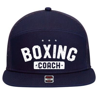 Boxing Coach Vintage Boxing 7 Panel Mesh Trucker Snapback Hat