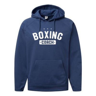 Boxing Coach Vintage Boxing Performance Fleece Hoodie