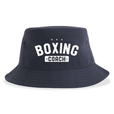 Boxing Coach Vintage Boxing Sustainable Bucket Hat