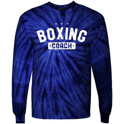 Boxing Coach Vintage Boxing Tie-Dye Long Sleeve Shirt