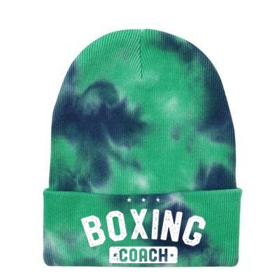 Boxing Coach Vintage Boxing Tie Dye 12in Knit Beanie