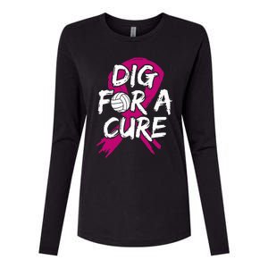 Breast Cancer Volleyball P.I.N.K Ribbon Surgery Carcinoma Womens Cotton Relaxed Long Sleeve T-Shirt