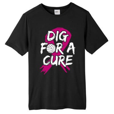 Breast Cancer Volleyball P.I.N.K Ribbon Surgery Carcinoma Tall Fusion ChromaSoft Performance T-Shirt