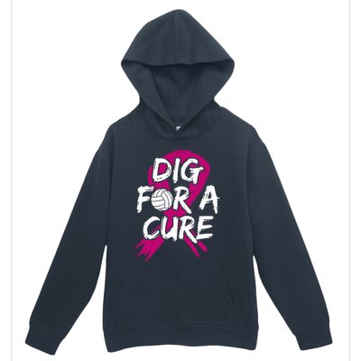 Breast Cancer Volleyball P.I.N.K Ribbon Surgery Carcinoma Urban Pullover Hoodie