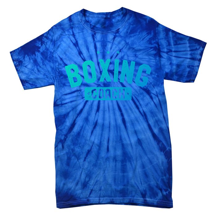 Boxing Coach Vintage Boxing Gift Tie-Dye T-Shirt