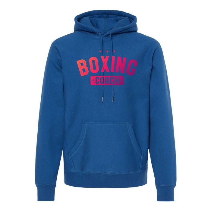 Boxing Coach Vintage Boxing Gift Premium Hoodie