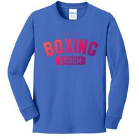 Boxing Coach Vintage Boxing Gift Kids Long Sleeve Shirt