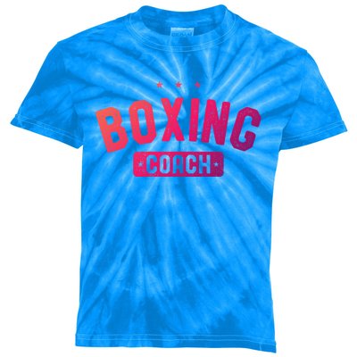 Boxing Coach Vintage Boxing Gift Kids Tie-Dye T-Shirt