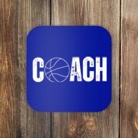 Basketball Coach Vintage Coaching Staff Basketball Cute Gift Coaster