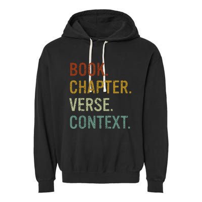 Book Chapter Verse Christian Bible Reformed Theology Garment-Dyed Fleece Hoodie