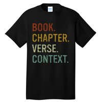 Book Chapter Verse Christian Bible Reformed Theology Tall T-Shirt