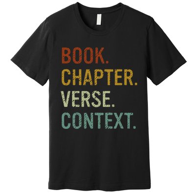 Book Chapter Verse Christian Bible Reformed Theology Premium T-Shirt