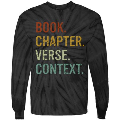 Book Chapter Verse Christian Bible Reformed Theology Tie-Dye Long Sleeve Shirt