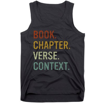 Book Chapter Verse Christian Bible Reformed Theology Tank Top