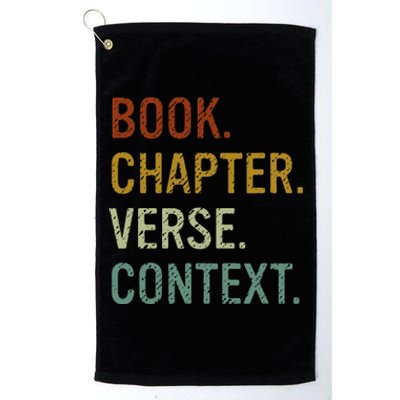 Book Chapter Verse Christian Bible Reformed Theology Platinum Collection Golf Towel