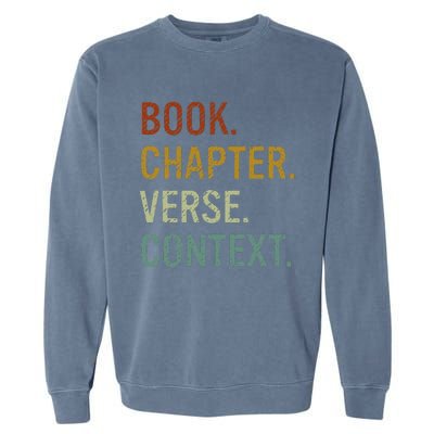 Book Chapter Verse Christian Bible Reformed Theology Garment-Dyed Sweatshirt