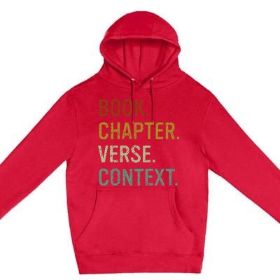 Book Chapter Verse Christian Bible Reformed Theology Premium Pullover Hoodie