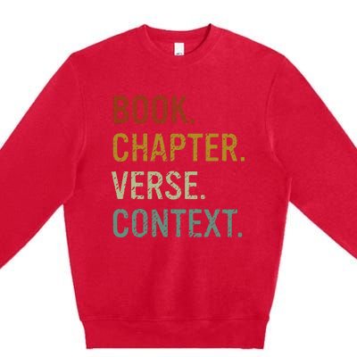 Book Chapter Verse Christian Bible Reformed Theology Premium Crewneck Sweatshirt