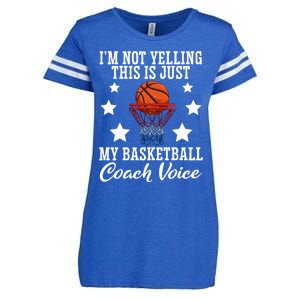 Basketball Coach Voice I'm Not Yelling Coaches Coaching Gift Enza Ladies Jersey Football T-Shirt