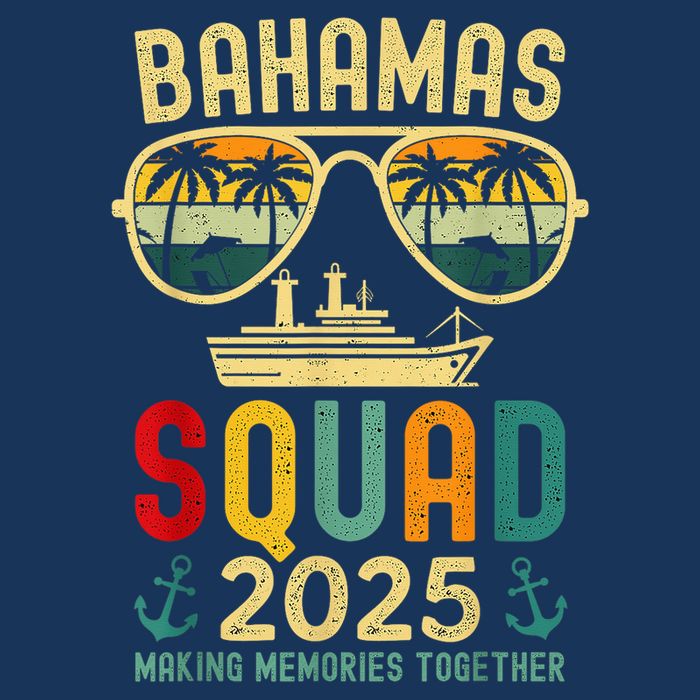 Bahamas Cruise Vacation 2025 Family Friends Squad Matching 16 in Basic Backpack