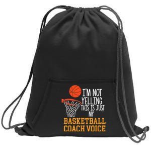 Basketball Coach Voice, Funny Basketball Coach Tshirt Sweatshirt Cinch Pack Bag