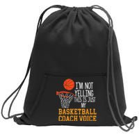 Basketball Coach Voice, Funny Basketball Coach Tshirt Sweatshirt Cinch Pack Bag