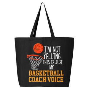 Basketball Coach Voice, Funny Basketball Coach Tshirt 25L Jumbo Tote