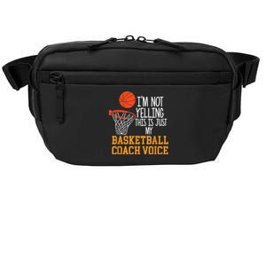 Basketball Coach Voice, Funny Basketball Coach Tshirt Crossbody Pack